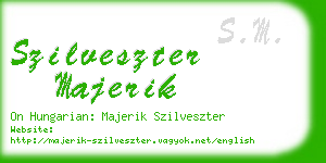 szilveszter majerik business card